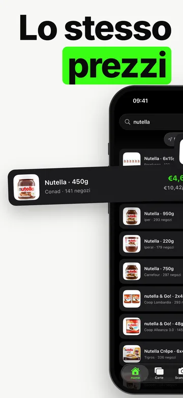 Prisy search results for the same product across nearby stores